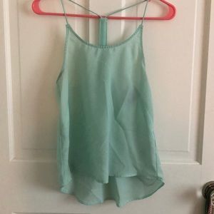 Sea foam Green Sleeveless Blouse